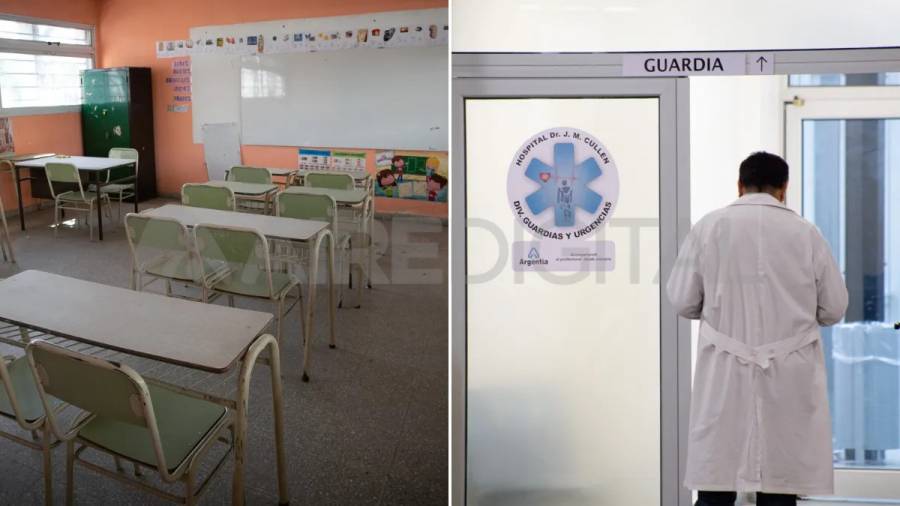Por reclamos salariales, maestros y médicos arrancan otro paro de 48 horas en Santa Fe