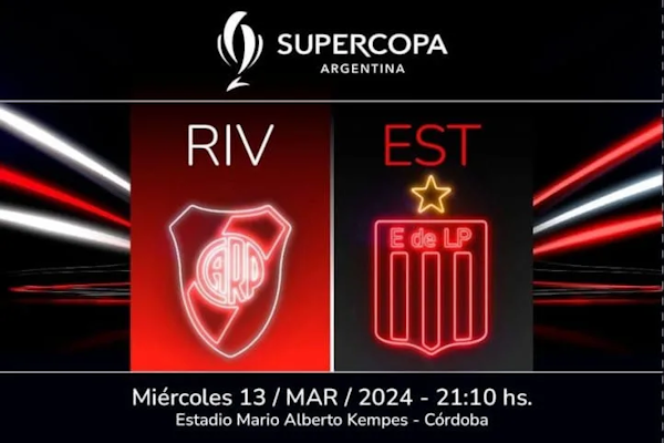 River vs. Estudiantes, por la Supercopa Argentina: hora y TV