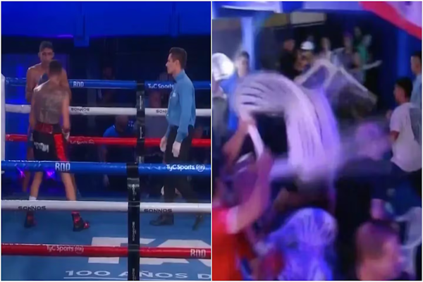 Boxeo: una batalla campal entre barras obligó a suspender la velada