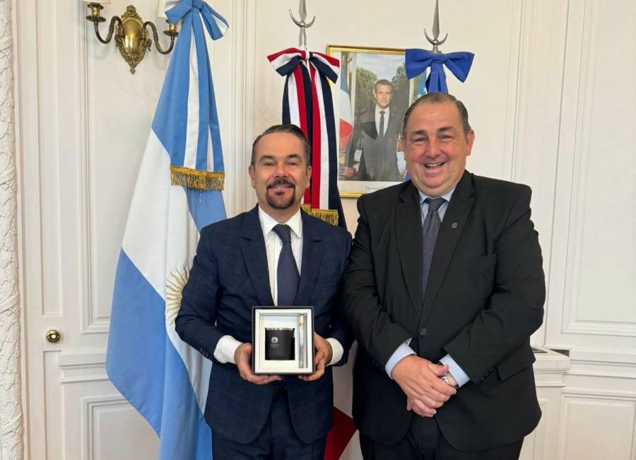 Poletti se reunió con el embajador de Francia en Argentina
