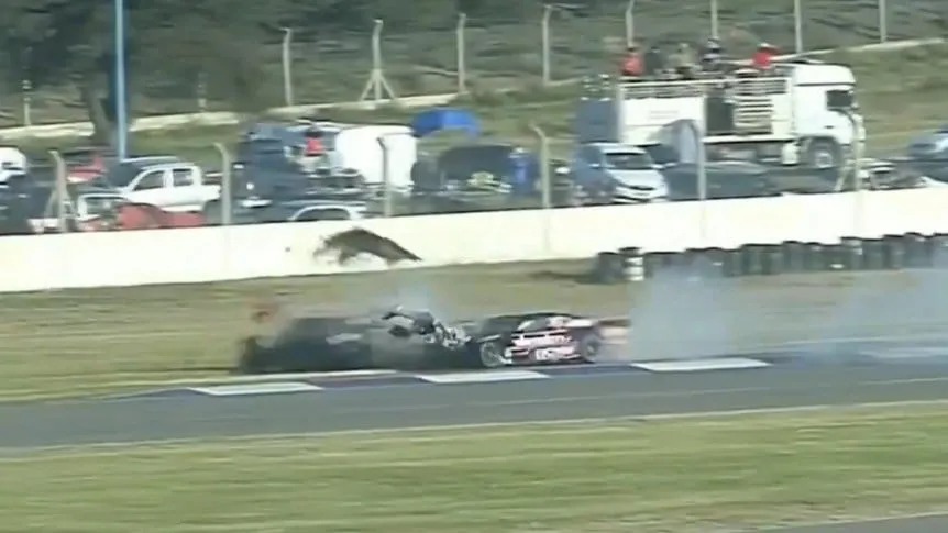 Impactante accidente en el TC Pista en Toay
