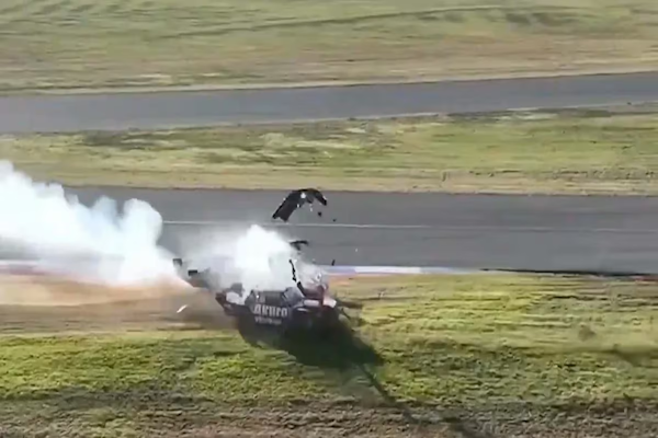 Espeluznante accidente en el TC Pista