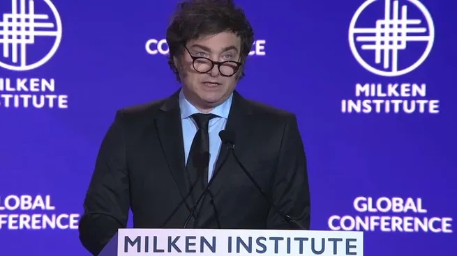 Milei, ante empresarios en Los Ángeles: 