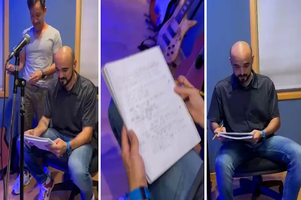 Video de Abel Pintos y Luciano Pereyra en un ensayo