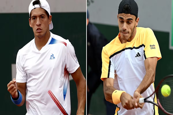 Roland Garros: triunfos de Sebastián Báez y Francisco Cerúndolo