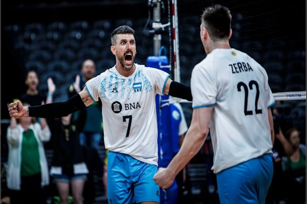 La selección argentina masculina de vóley juega en Rosario