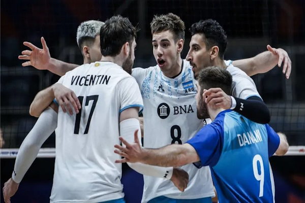 Argentina ganó a Irán por la VNL en Rosario