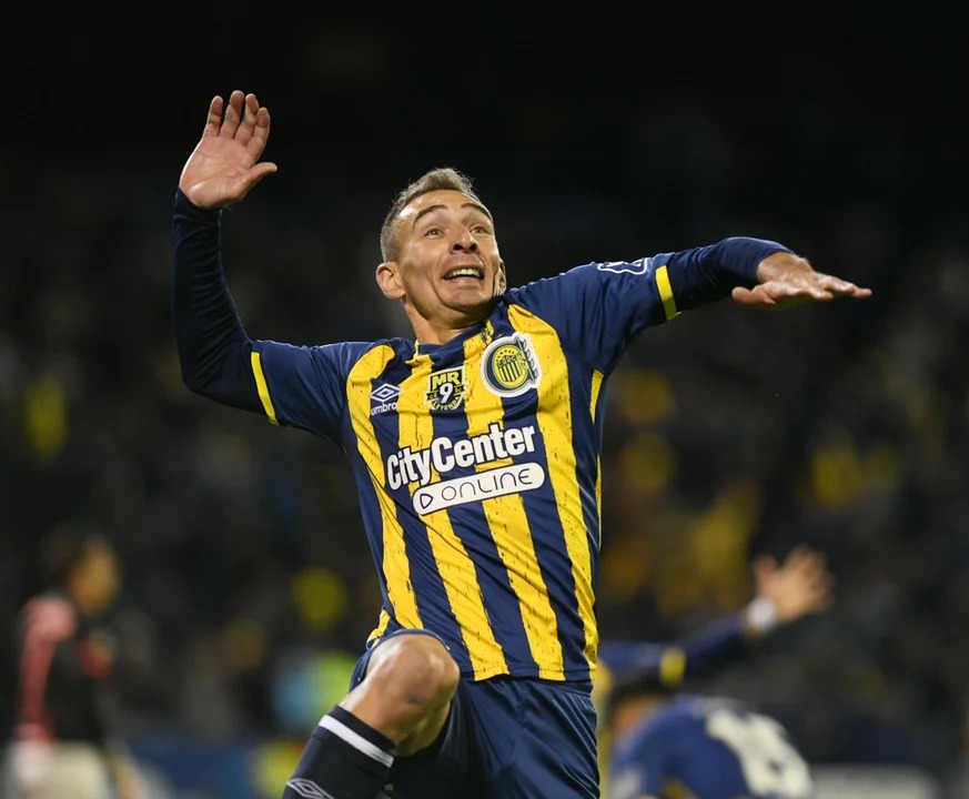 Marco Ruben marcó el empate en su regreso a Rosario Central ante Lanús por la Liga Profesional