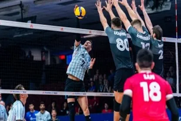 Argentina logró un gran triunfo ante Canadá en la VNL