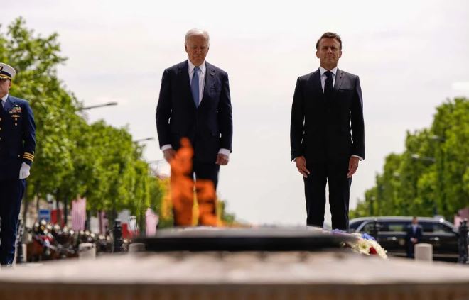 Biden visitó el cementerio estadounidense en Francia que Trump se saltó