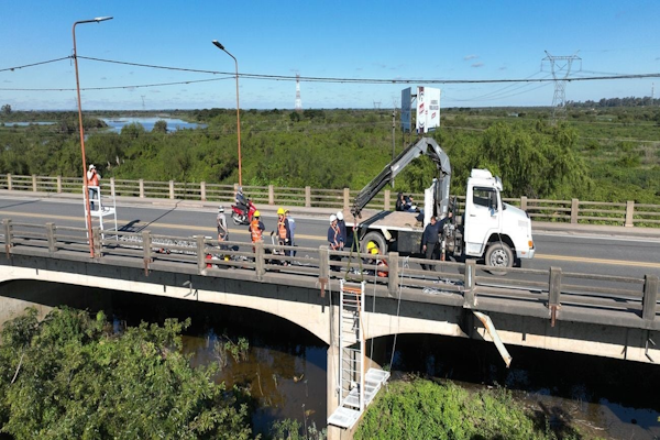 Puente Carretero: montarán el andamio cerca del Bailey 