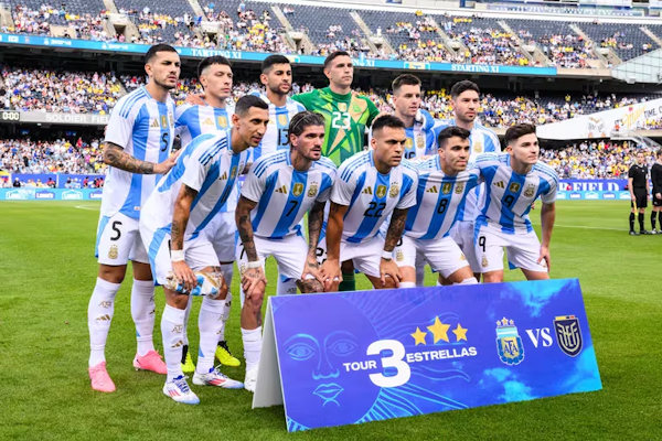 Los dorsales de la selección argentina en la Copa América