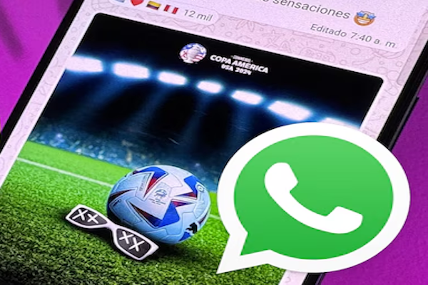Así se activa el “modo Copa América” en WhatsApp