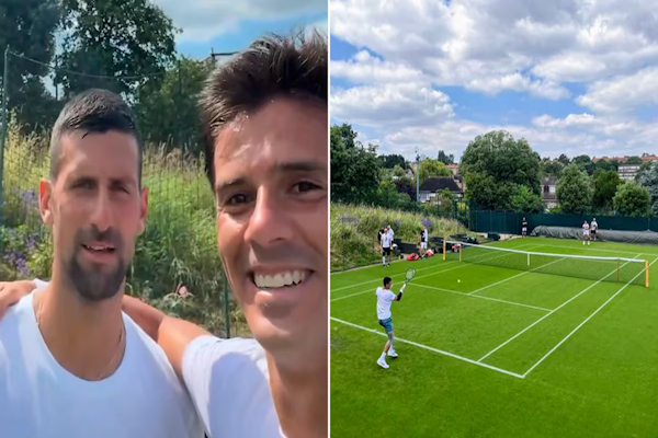 El santafesino Federico Coria fue sparring de Novak Djokovic