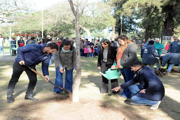 Plan de Forestación: junto a docentes, alumnos y vecinos