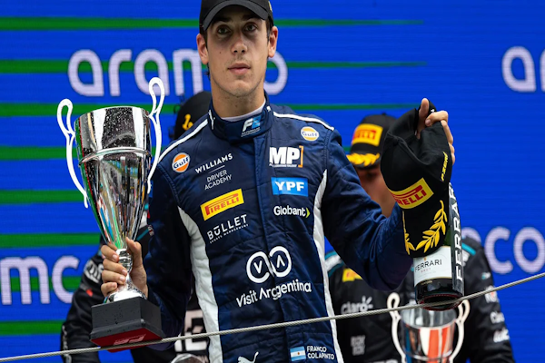 Fórmula 2: gran carrera de Colapinto en Austria que llegó segundo