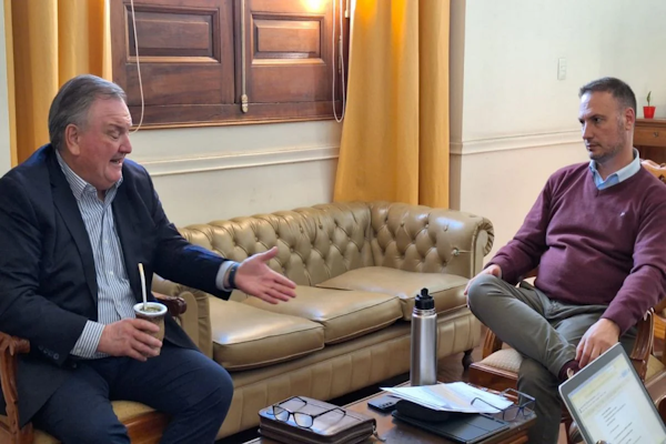 El Senador Michlig analizó con el ministro Enrico la marcha de la obra públicas 