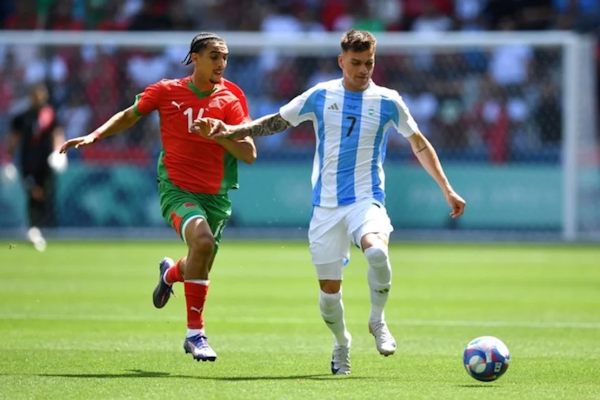 JJ.OO: le anularon el gol a la argentina y perdió ante Marruecos