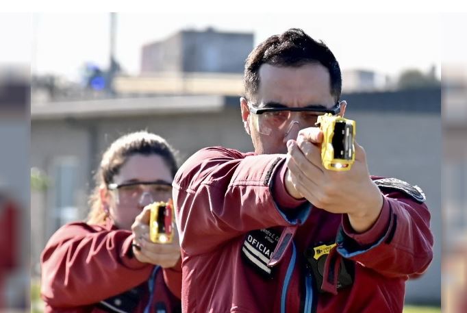Seguridad dispuso del uso de armas no letales para detener a los agresores