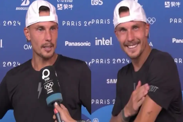 Un tenista húngaro sorprendió en los Juegos con un mate tatuado