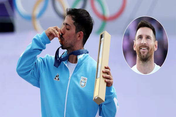 El festejo de los íconos del deporte argentino tras el oro de Maligno