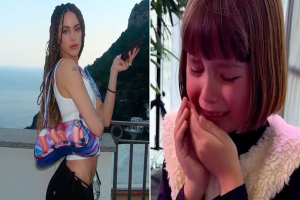 La reacción de Juliet, la miniperiodista, al conocer a Tini Stoessel