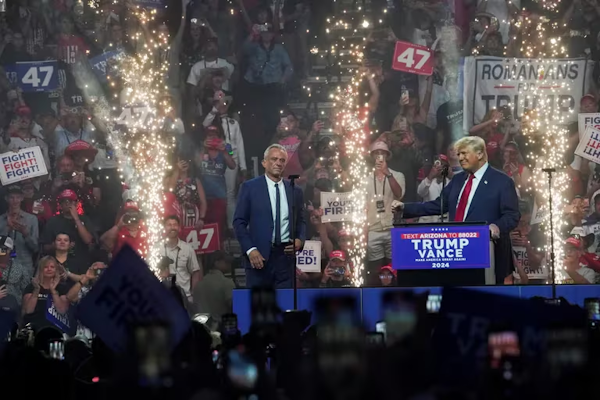 Trump agradeció el respaldo de Robert F. Kennedy Jr