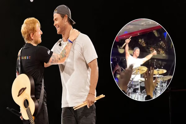Chris Hemsworth sorprendió tocando con Ed Sheeran