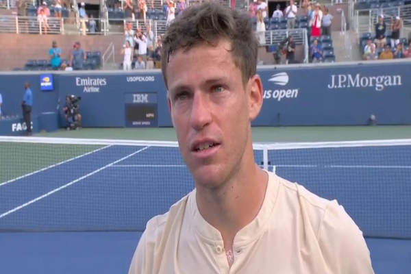 El homenaje de Schwartzman tras despedirse del US Open
