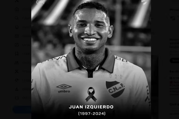 Duelo en el mundo del fútbol: murió el jugador Juan Izquierdo