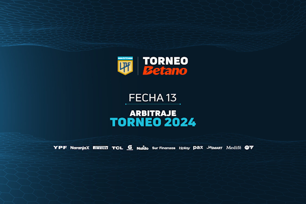 LPF: Árbitros confirmados para la fecha 13