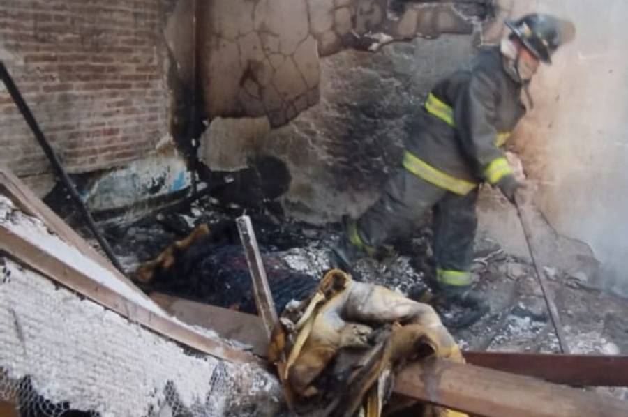 Se incendió una vivienda por la explosión de una garrafa