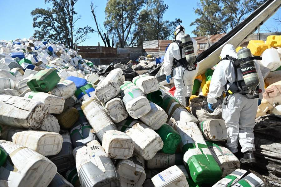 Detectan tratamiento clandestino de envases de fitosanitarios