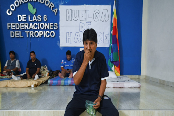 Evo Morales finalizó su huelga de hambre