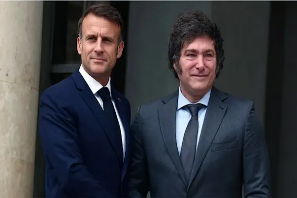 Milei cenará este sábado con Macron y el domingo reunión en Casa Rosada