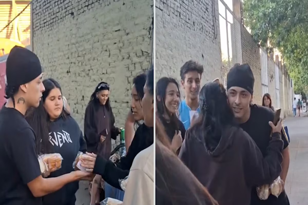 Trueno sorprendió a los fans que acampaban para ver su show