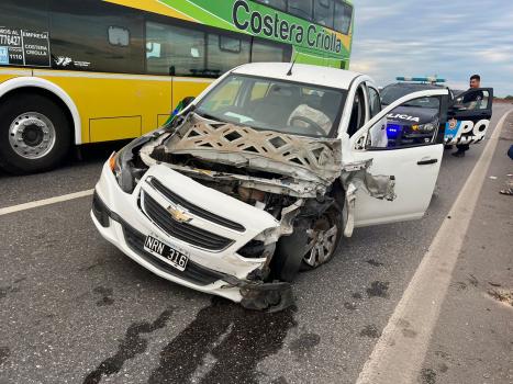 Accidente de tránsito en la ruta nacional 168
