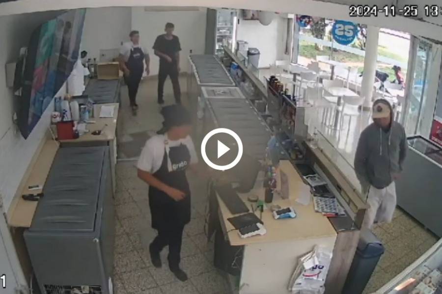 Detuvieron al delincuente que robó y se despidió con un beso