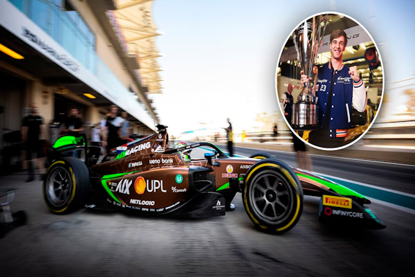 F2 en Abu Dhabi: el argentino Varrone brilló en los ensayos