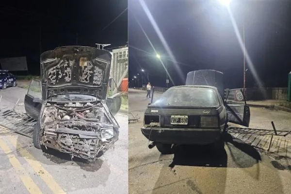 Puente Carretero: un automovilista perdió el control y fue detenido