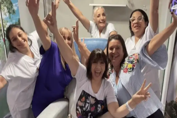 La Negra Vernaci tras su última sesión de quimioterapia