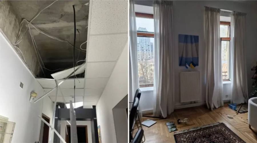 Un ataque de Rusia sobre Kiev dañó la embajada argentina