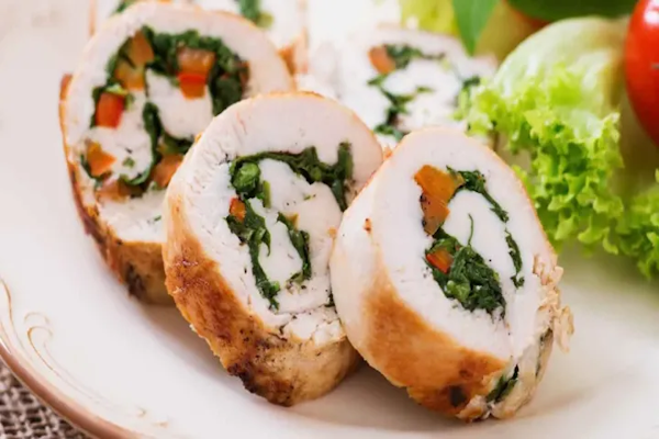Arrollado con sobras del pollo de Navidad