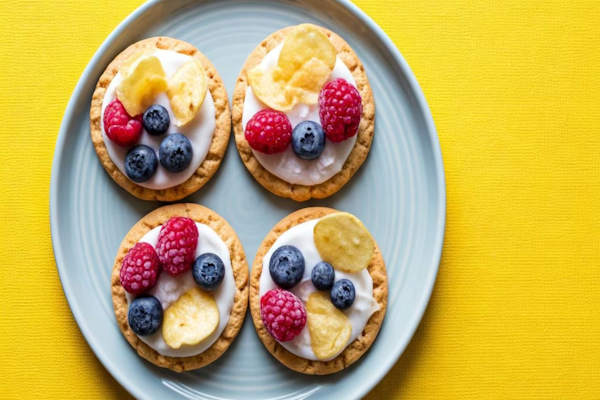 Cómo hacer galletas heladas de yogur