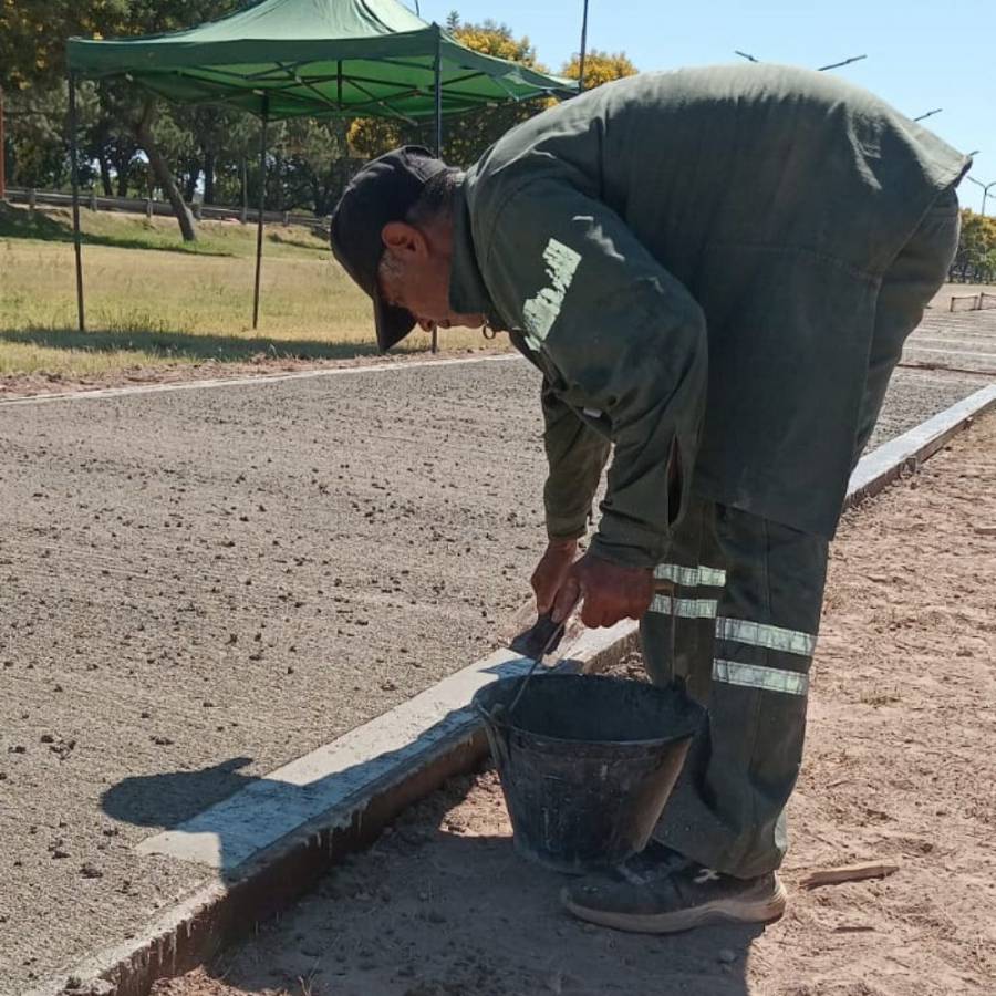 Se realizan obras construcción de senderos e intervenciones en el alumbrado