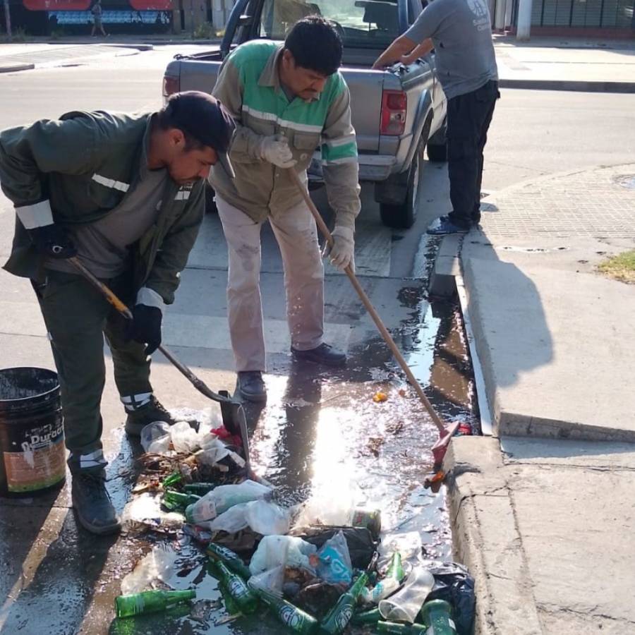 Se limpiaron más de 55 km de desagües, canales a cielo abierto y bocas de tormenta