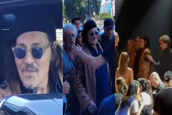 Johnny Depp visitó por sorpresa el Teatro Colón