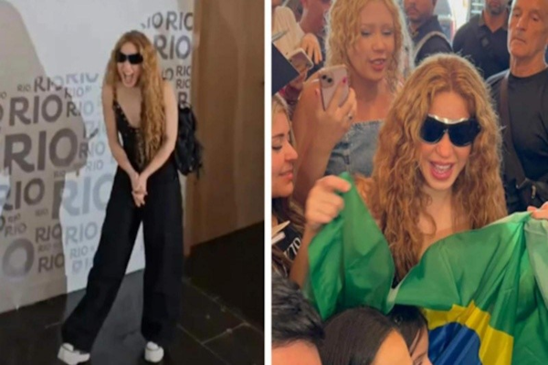 Shakira llegó a Brasil para iniciar su tour internacional