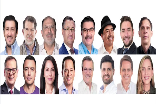 Elecciones en Ecuador: los 16 candidatos presidenciales
