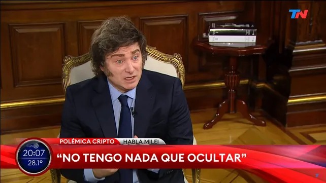 Milei, sobre el fraude con la criptomoneda $LIBRA: 